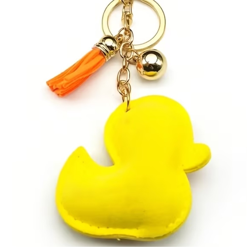 Yellow Duck rhinestone keychain/purse charm - Picture 3 of 3